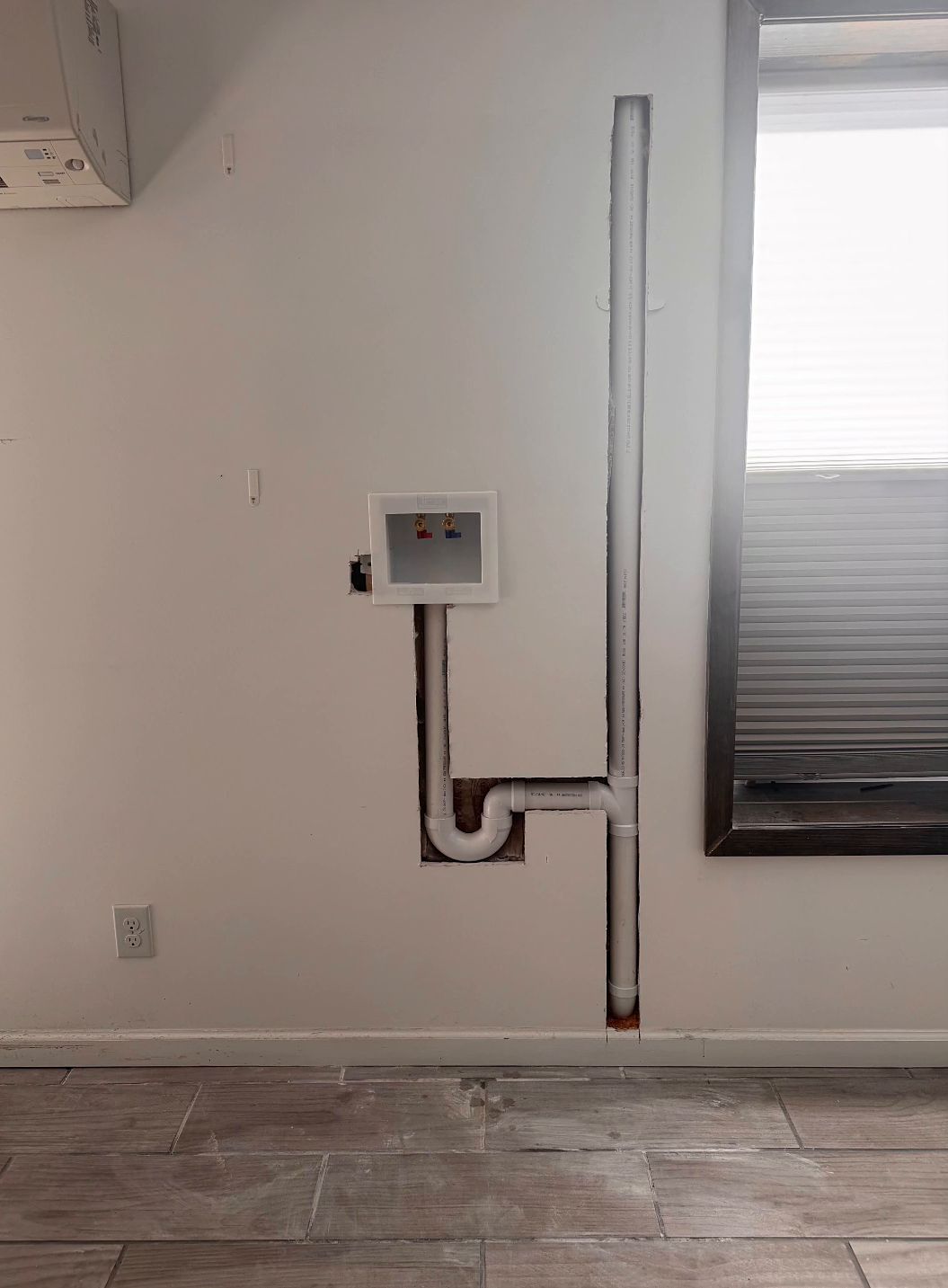 In wall washer box install